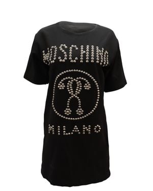Moschino Studded Shirt Dress - Black