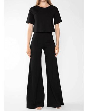 Ripley Rader Ponte Knit Wide Leg Pants - Black