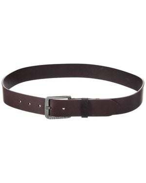 DIESEL Logo B-Basic Leather Belt - Black