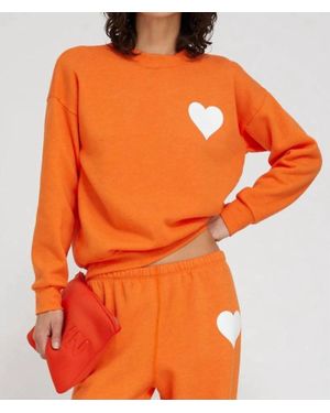 SPRWMN Heart Sweatshirt - Orange