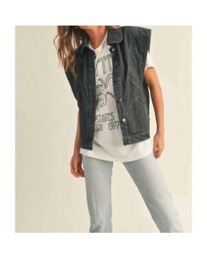 Miou Muse Tupelo Vest Jacket - Blue