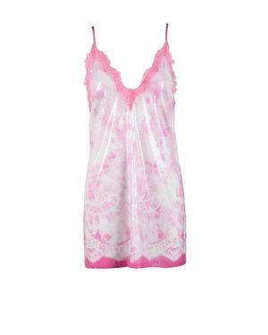 MSGM Sequin Sheath Dress - Pink