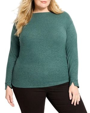 NIC+ZOE Nic+Zoe Plus Everyday Easy Cozy Top - Green