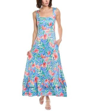 Stella Parker Kenna Printed Maxi Dress - Blue