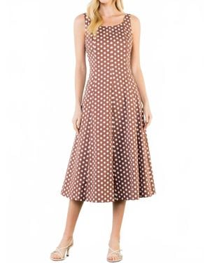 Thml Polka Dot Midi Dress - Pink