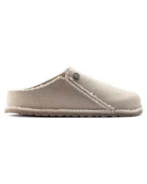 Birkenstock Zermatt Canvas Slippers - Gray
