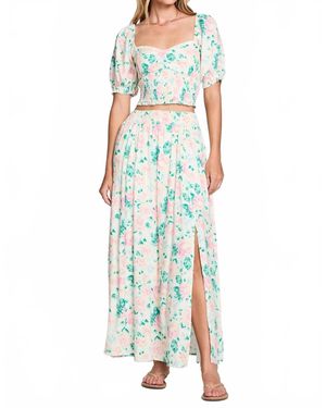 Saltwater Luxe Rommie Midi Skirt - Blue