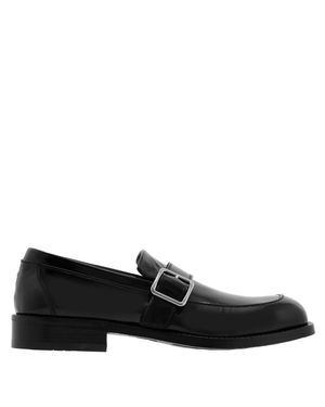 Ferragamo Brighton Monk Strap Shoes - Extra Wide Width Black Mens Ferragamo Mens Brighton Monk Strap Shoes - Extra Wide Width  main image 2