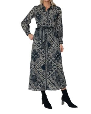 West Of Nadine Midi Dress - Gray