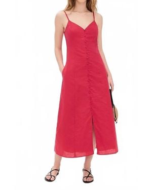 PAIGE Modena Midi Dress - Red