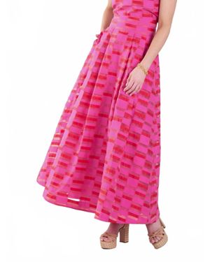 Emily Mccarthy Milly Maxi Skirt - Pink