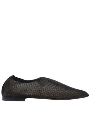 Ferragamo Ferragamo Metallic Mesh Dress Shoe, Size 9 Ee - Black