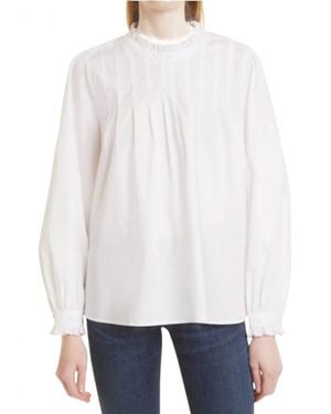 Rails Ariana Ruffle Pleat Blouse - White