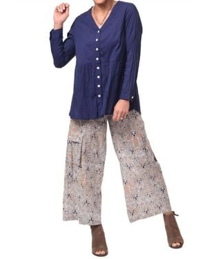 Tulip Clothing Calista Cargo Pant - Blue