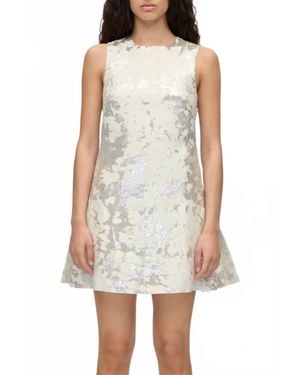 Stine Goya Kick Pleat Mini Dress - White