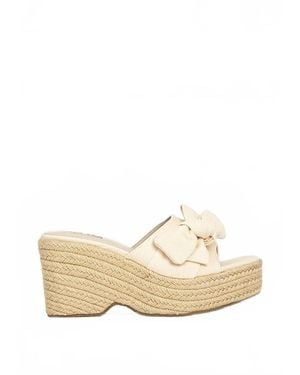 Shu Shop Ingrid Platform Espadrille Slide Sandal - White