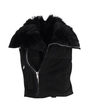 Rick Owens Sphinx Vest Biker Jacket - Black