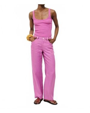 Alex Mill Lafayette Straight-Leg Pant - Pink