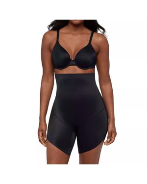 Miraclesuit Show Stopper Slanted Hem Shaping High Waisted Short - Black