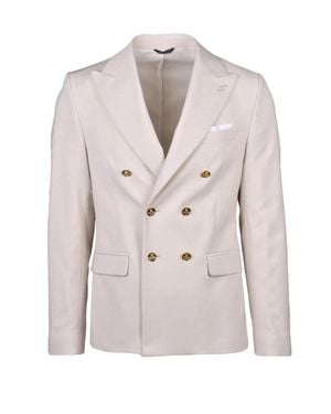 Daniele Alessandrini Double-Breasted Jacket - Natural