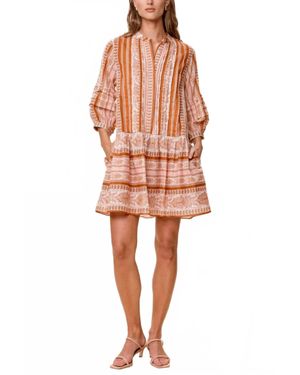 Cleobella Ines Mini Dress - Orange