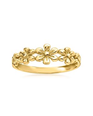 Canaria Fine Jewelry Canaria 10Kt Multi-Flower Ring - Metallic