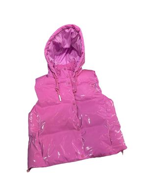 Easel Barbie Puffer Vest - Pink