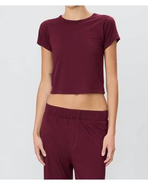 ÉTERNE Short Sleeve Baby Tee - Purple