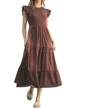 Wishlist Amelia Midi Dress - Brown