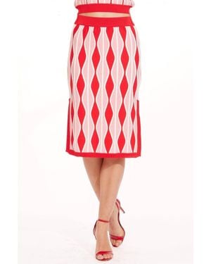 Eva Franco Niska Skirt - Red