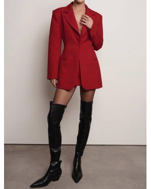 Parentesi Daniela Blazer Dress - Red