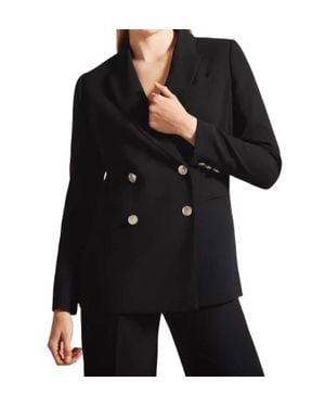 Ted Baker Llayla Double Breasted Jacket - Black