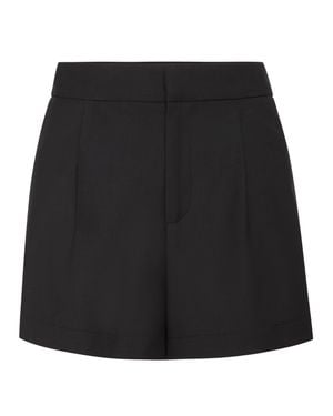 Philipp Plein Wool Basic Shorts - Black