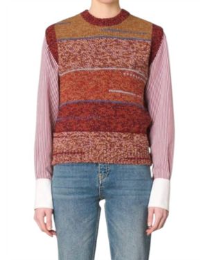 Vanessa Bruno Fleming Crew-Neck Vest - Red