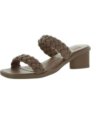 Dolce Vita Ronin Braided Square Toe Mule Sandals - Brown