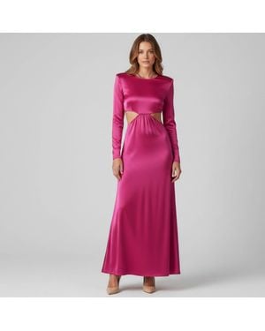 Elisabetta Franchi Lamé Abito Donna Dress - Purple