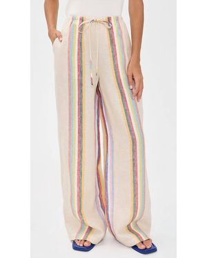 STAUD Mateo Linen Pant - Natural