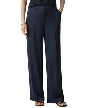 Theory Satin Classic Pant - Blue
