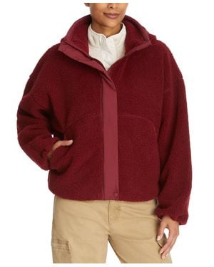 BASS OUTDOOR Faux Shearling Campfire Jacket - Red
