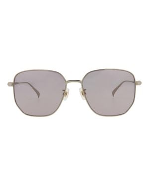 dunhill Square-Frame Titanium Sunglasses - Gray