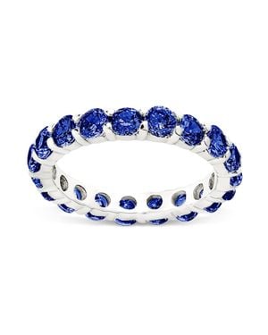Sterling Forever Sterling Gracie Sapphire Cz Eternity Ring - Blue