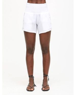 Electric and Rose Easy Beach Shorts - White