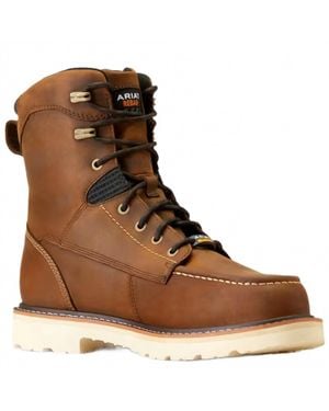 Ariat Rebar Lift 8" Waterproof Composite Toe Boots - Brown