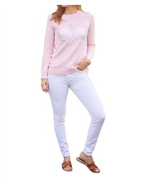 Sail To Sable Tennis Racquet Sweater - Pink