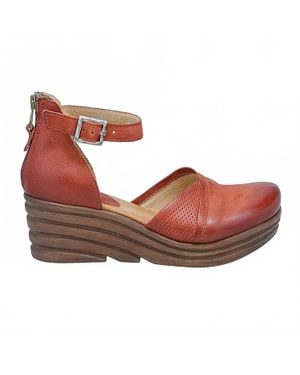 Miz Mooz Acadia Closed-Toe Wedge - Brown