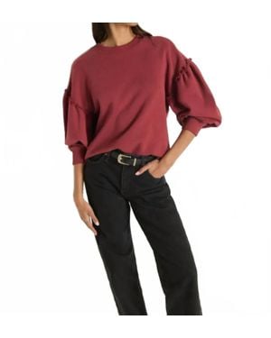 Nation Ltd Shane Structured Crewneck Sweatshirt