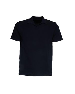 Dondup Crepe Cotton Bowling Polo Shirt - Black