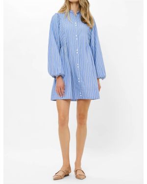 Oliphant Avery Mini Dress - Blue