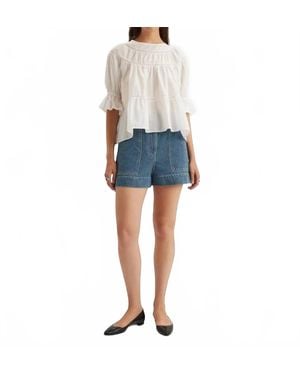 Merlette Sol Crew Neck Top - Blue