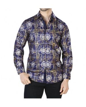 El Señor De Los Cielos Casual Long Sleeve Shirt - Blue